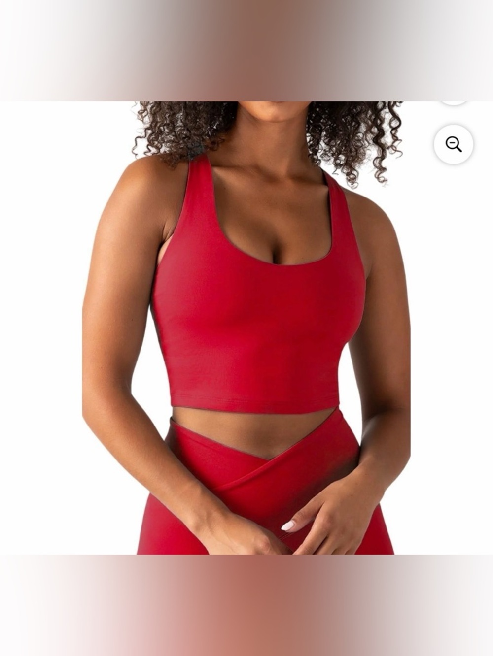 Brand new red workout set- L top / M bottom